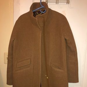 Dark tan J.Crew cocoon coat!